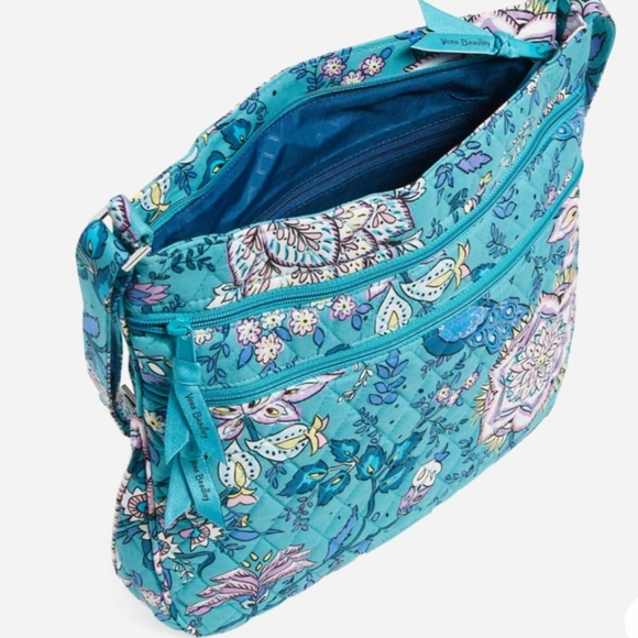 Vera Bradley Peacock Garden Trio Zip Hipster - Picture 2 of 5